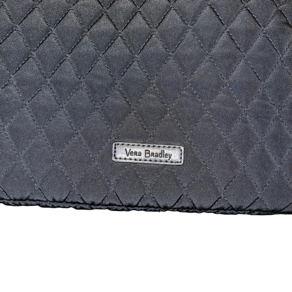 NWT Vera Bradley Vera Bradley logo tag black Quilted Woman Bag - Picture 7 of 8